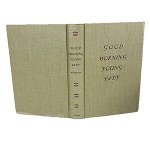 1953 Good Morning  Young Lady by Ardyth Kennelly Bedside Table Prop Decor Riser